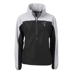 Indianapolis Colts Cutter & Buck Women's Charter Eco Recycled Half-Zip Hooded Anorak Jacket - Black Jackets