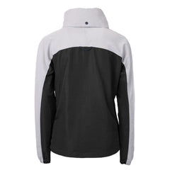 San Francisco 49ers Cutter & Buck Women's Charter Eco Recycled Half-Zip Hooded Anorak Jacket - Black Jackets