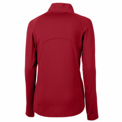 Tampa Bay Buccaneers Cutter & Buck Women's Historical Adapt Eco Knit Stretch Recycled Raglan Half-Zip Top - Red Tops