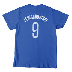 Robert Lewandowski Barcelona 1863FC Youth Player T-Shirt Blue
