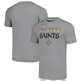 New Orleans Saints Homage Unisex The NFL ASL Collection by Love Sign American Sign Language T-Shirt - Grey T-shirts