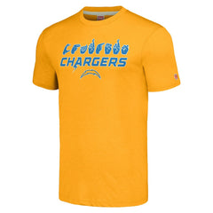 Los Angeles Chargers Homage Unisex The NFL ASL Collection by Love Sign American Sign Language T-Shirt - Gold T-shirts