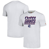 New York Giants Homage Unisex The NFL ASL Collection by Love Sign American Sign Language T-Shirt - Ash T-shirts