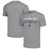 Dallas Cowboys Homage Unisex The NFL ASL Collection by Love Sign American Sign Language T-Shirt - Gray T-shirts