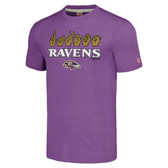 Baltimore Ravens Homage Unisex The NFL ASL Collection by Love Sign American Sign Language T-Shirt - Purple T-shirts