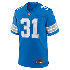 Kerby Joseph Detroit Lions Team Game Jersey - Blue Jerseys