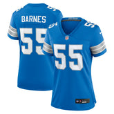 Derrick Barnes Detroit Lions Women's Team Game Jersey - Blue Jerseys