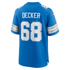 Taylor Decker Detroit Lions Team Game Jersey - Blue Jerseys