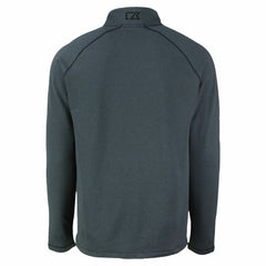 Los Angeles Dodgers Cutter & Buck Peshastin Eco Fleece Recycled Raglan Quarter-Zip Top - Heather Black Tops