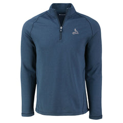 St. Louis Cardinals Cutter & Buck Peshastin Eco Fleece Recycled Raglan Quarter-Zip Top - Heather Navy Tops