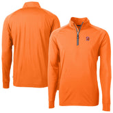 Tampa Bay Buccaneers Cutter & Buck Adapt Eco DryTec Raglan Quarter-Zip Jacket - Orange Jackets