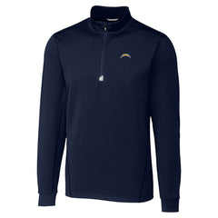 Los Angeles Chargers Cutter & Buck Traverse Stretch Quarter-Zip Top - Navy Tops