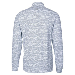 Chicago Bears Cutter & Buck Traverse Camo Print Stretch Quarter-Zip Top - Charcoal Tops