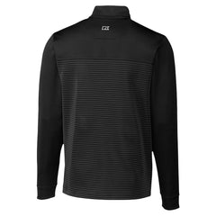 Indianapolis Colts Cutter & Buck Traverse Stripe Stretch DryTec Quarter-Zip Top - Black Tops