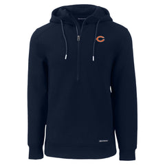 Chicago Bears Cutter & Buck Roam Eco Recycled Half-Zip Hoodie - Navy Hoodies