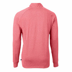Tampa Bay Buccaneers Cutter & Buck Big & Tall Adapt Eco Raglan Quarter-Zip Jacket - Heather Red Jackets