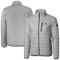 Minnesota Vikings Cutter & Buck Big & Tall Rainier PrimaLoft Eco Insulated Full-Zip Hoodie Puffer Jacket - Gray Hoodies