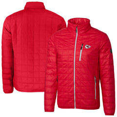 Kansas City Chiefs Cutter & Buck Big & Tall Rainier PrimaLoft Eco Insulated Full-Zip Hoodie Puffer Jacket - Red Hoodies