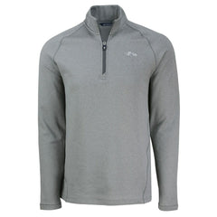 Baltimore Ravens Cutter & Buck Peshastin Eco Fleece Tri-Blend Raglan Recycled Quarter-Zip Jacket - Heather Gray Jackets