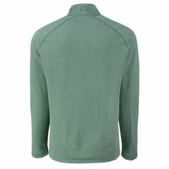 Green Bay Packers Cutter & Buck Peshastin Eco Fleece Tri-Blend Raglan Recycled Quarter-Zip Jacket - Heather Green Jackets