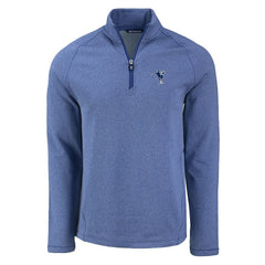 Indianapolis Colts Cutter & Buck Peshastin Eco Fleece Tri-Blend Raglan Recycled Quarter-Zip Jacket - Heather Royal Jackets