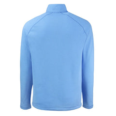 Los Angeles Chargers Cutter & Buck Peshastin Eco Fleece Tri-Blend Raglan Recycled Quarter-Zip Jacket - Heather Powder Blue Jackets