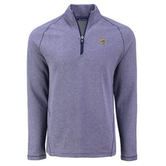 Minnesota Vikings Cutter & Buck Peshastin Eco Fleece Tri-Blend Raglan Recycled Quarter-Zip Jacket - Heather Purple Jackets