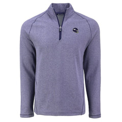 Minnesota Vikings Cutter & Buck Peshastin Eco Fleece Tri-Blend Raglan Recycled Quarter-Zip Jacket - Heather Purple Jackets