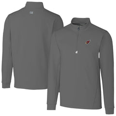 Arizona Cardinals Cutter & Buck Big & Tall Traverse Stretch Quarter-Zip Top - Gray Tops