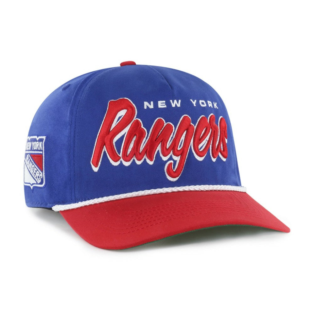 New York Rangers '47 Dropshadow Rope Hitch Adjustable Hat - Blue/Red | US 202096294