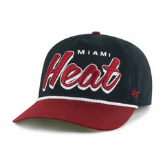 Miami Heat '47 Dropshadow Rope Hitch Adjustable Hat Black/Red - 47 brand