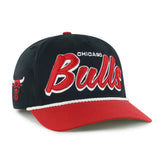 Chicago Bulls '47 Dropshadow Rope Hitch Adjustable Hat Black/Red - 47 brand