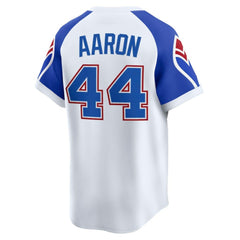 Hank Aaron Atlanta Braves Nike Throwback Cooperstown Collection Limited Jersey - White Jerseys