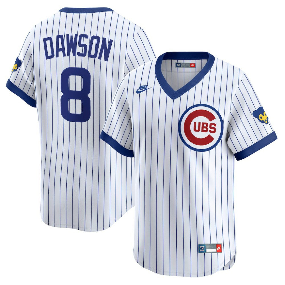 Andre Dawson Chicago Cubs Nike Throwback Cooperstown Collection Limited Jersey - White Jerseys