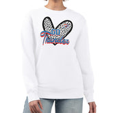 Oklahoma City Thunder G-III 4Her by Carl Banks Women's Leopard Heart Fleece Pullover Sweatshirt White outlet