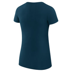 Minnesota Timberwolves G-III 4Her by Carl Banks Women's Super-Slim Fit Lightweight Leopard Heart T-Shirt Navy