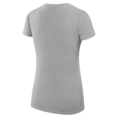 Boston Celtics G-III 4Her by Carl Banks Women's Super-Slim Fit Lightweight Leopard Heart V-Neck T-Shirt Heather Gray