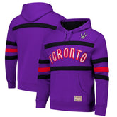 Toronto Raptors Hardwood Classics Nights Head Coach Pullover Hoodie Purple - Mitchell & Ness