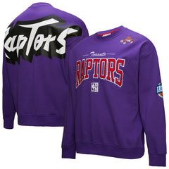 Toronto Raptors Hardwood Classics There & Back 2.0 Vintage Pullover Sweatshirt Purple - Mitchell & Ness outlet