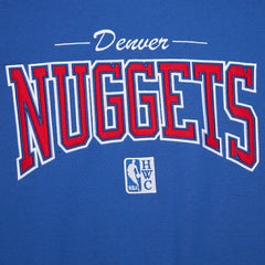Denver Nuggets Hardwood Classics There & Back 2.0 Vintage Pullover Sweatshirt Royal - Mitchell & Ness outlet