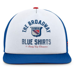 New York Rangers Fanatics Decades Collection Foam Front Snapback Hat - White/Royal | US 202097337