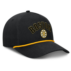 Boston Bruins Fanatics Decades Collection A-Frame Rope Adjustable Hat - Black | US 202097344