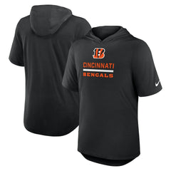 Cincinnati Bengals Lockup Tri-Blend Hoodie T-Shirt - Black Hoodies