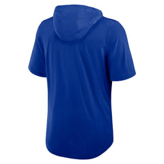 Buffalo Bills Lockup Tri-Blend Hoodie T-Shirt - Royal Hoodies