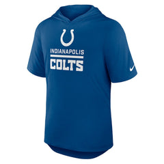 Indianapolis Colts Lockup Tri-Blend Hoodie T-Shirt - Royal Hoodies