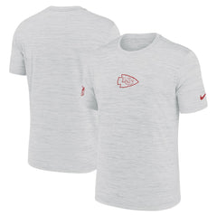 Kansas City Chiefs Sideline Velocity Dri-FIT T-Shirt - Ash - Ash T-shirts
