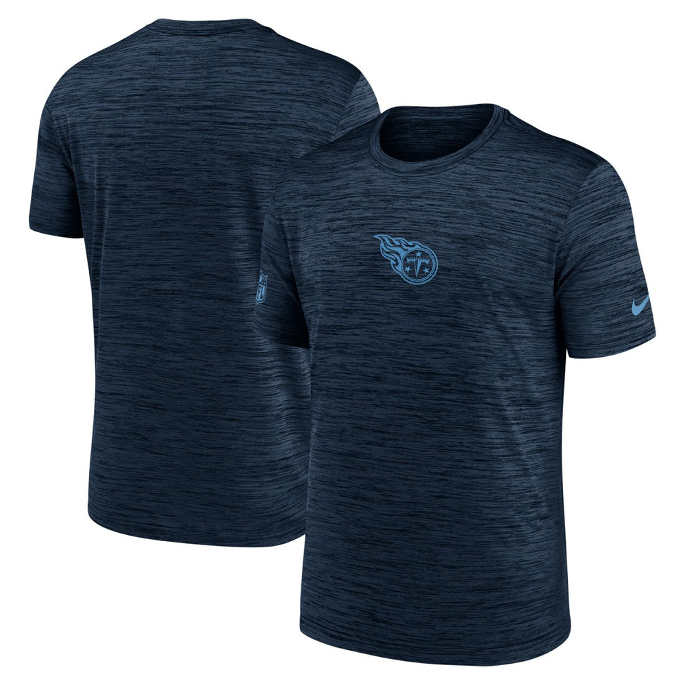 Tennessee Titans Sideline Velocity Dri-FIT T-Shirt - Navy - Navy T-shirts