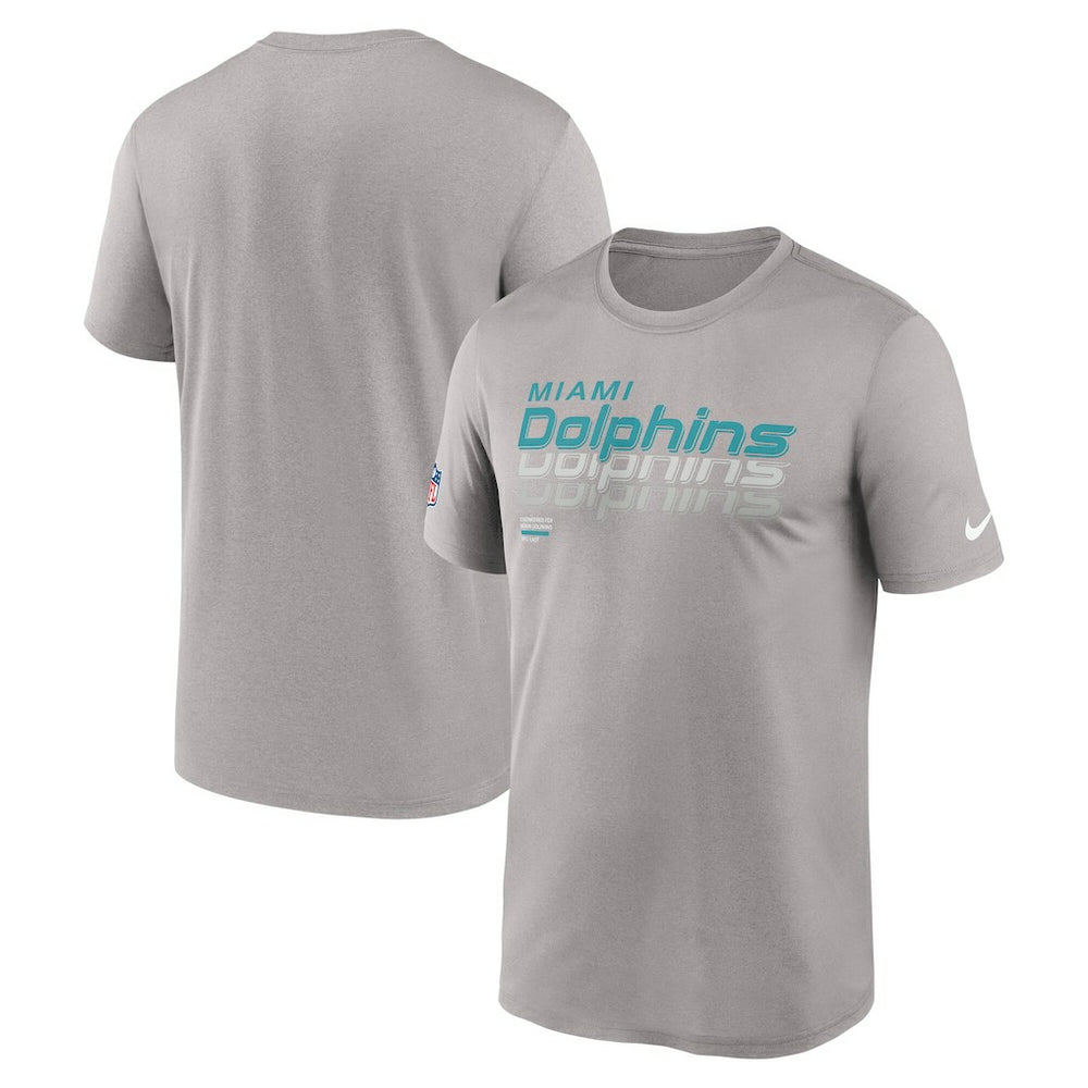 Miami Dolphins Sideline Legend Dri-FIT T-Shirt - Gray T-shirts