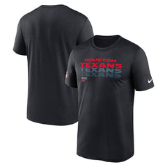 Houston Texans Sideline Legend Dri-FIT T-Shirt - Navy T-shirts