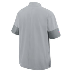 Detroit Lions Sideline Short Sleeve Quarter-Zip Dri-FIT Coach Jacket - Gray Jackets